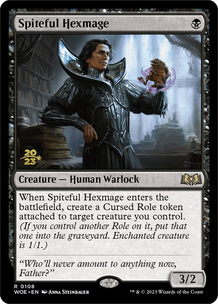 Spiteful Hexmage [Wilds of Eldraine Prerelease Promos] | Pegasus Games WI