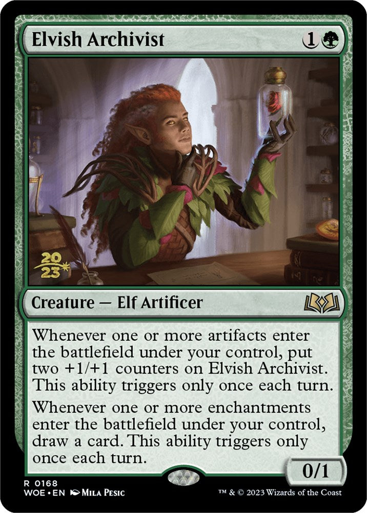 Elvish Archivist [Wilds of Eldraine Prerelease Promos] | Pegasus Games WI