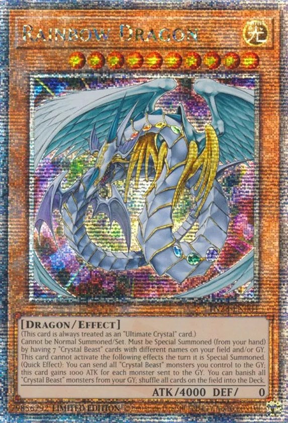 Rainbow Dragon [TN23-EN004] Quarter Century Secret Rare | Pegasus Games WI