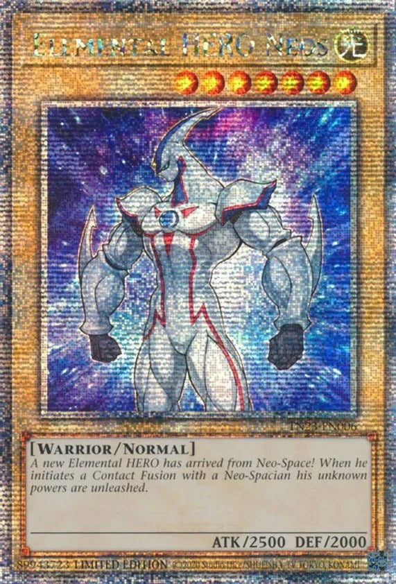 Elemental HERO Neos [TN23-EN006] Quarter Century Secret Rare | Pegasus Games WI