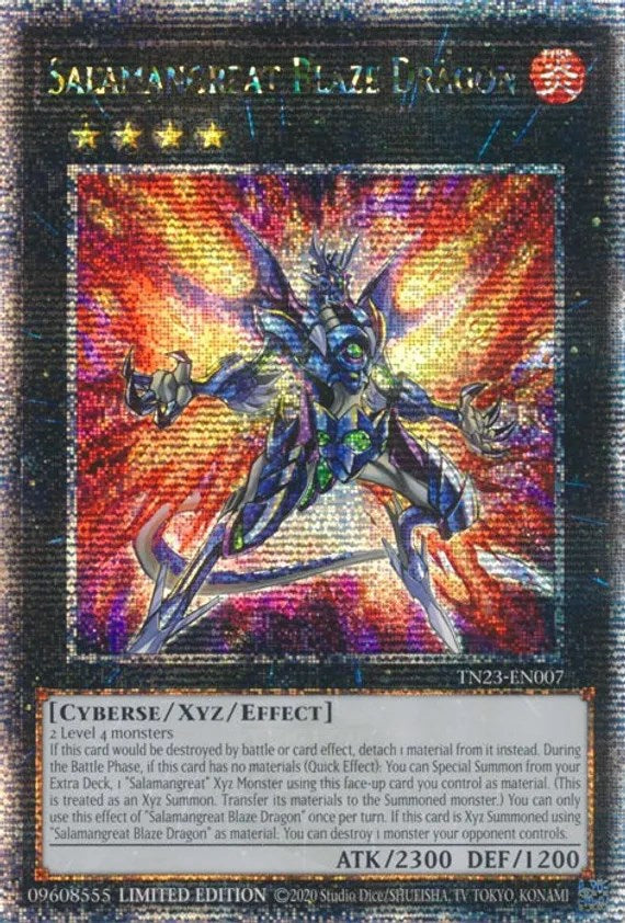 Salamangreat Blaze Dragon [TN23-EN007] Quarter Century Secret Rare | Pegasus Games WI