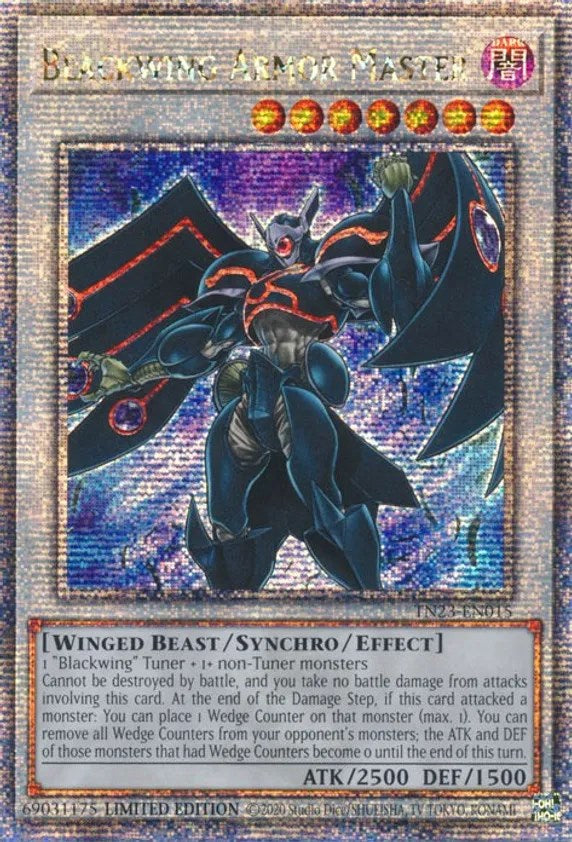 Blackwing Armor Master [TN23-EN015] Quarter Century Secret Rare | Pegasus Games WI