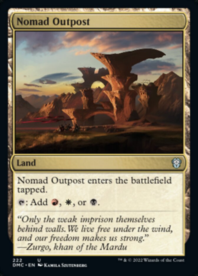 Nomad Outpost [Dominaria United Commander] | Pegasus Games WI