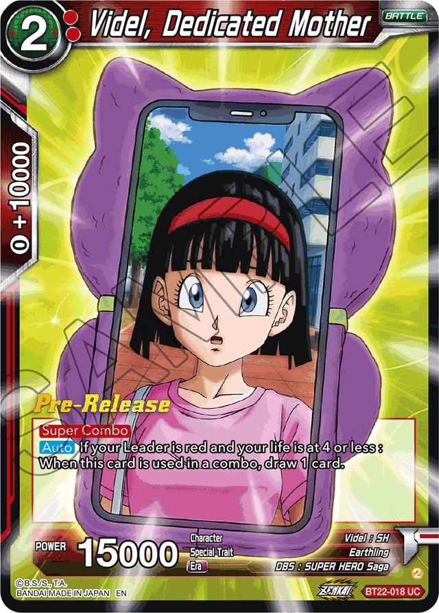 Videl, Dedicated Mother (BT22-018) [Critical Blow Prerelease Promos] | Pegasus Games WI