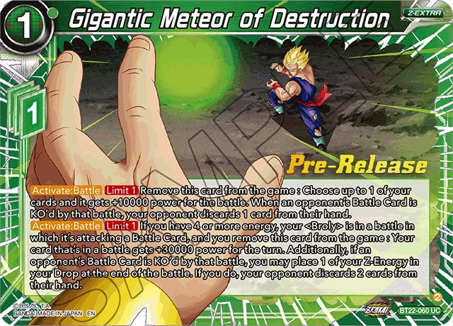 Gigantic Meteor of Destruction (BT22-060) [Critical Blow Prerelease Promos] | Pegasus Games WI