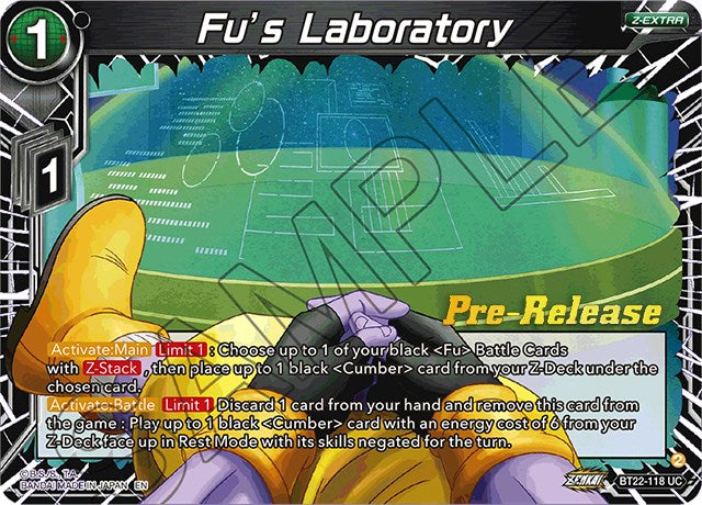 Fu's Laboratory (BT22-118) [Critical Blow Prerelease Promos] | Pegasus Games WI