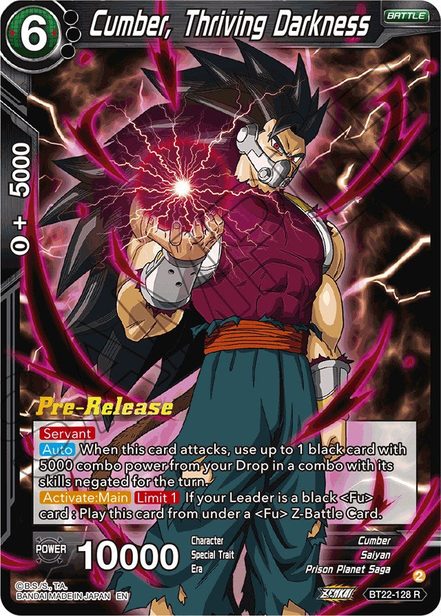 Cumber, Thriving Darkness (BT22-128) [Critical Blow Prerelease Promos] | Pegasus Games WI