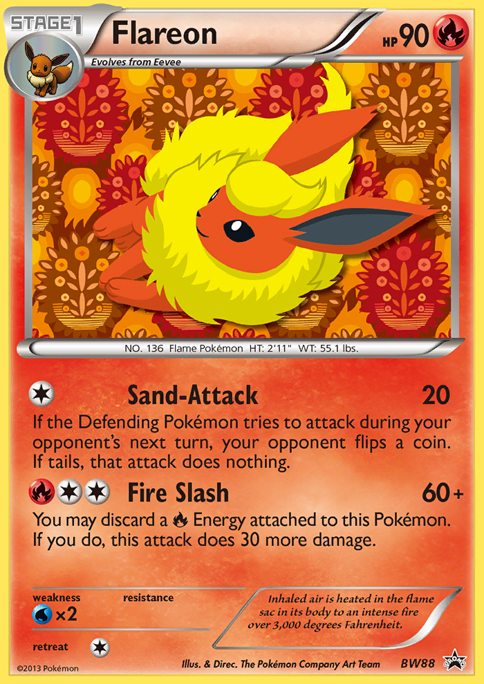 Flareon (BW88) [Black & White: Black Star Promos] | Pegasus Games WI