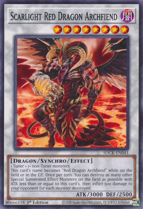 Scarlight Red Dragon Archfiend [SDCK-EN041] Common | Pegasus Games WI