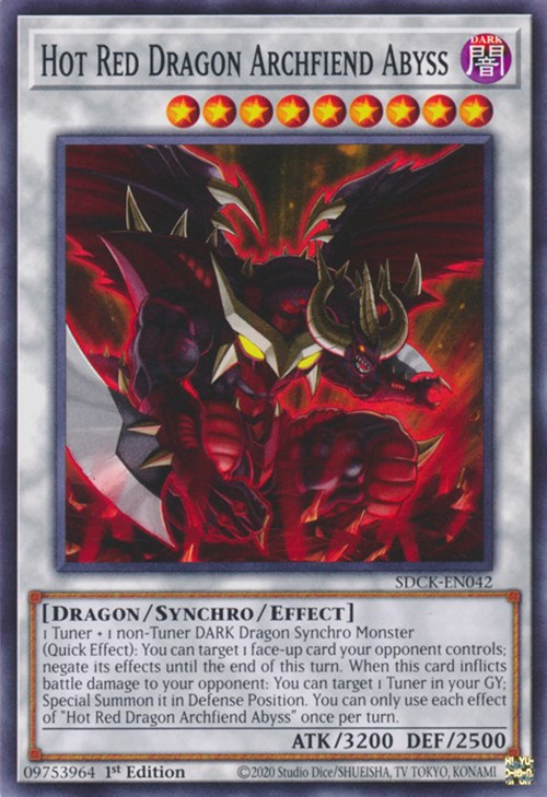 Hot Red Dragon Archfiend Abyss [SDCK-EN042] Common | Pegasus Games WI