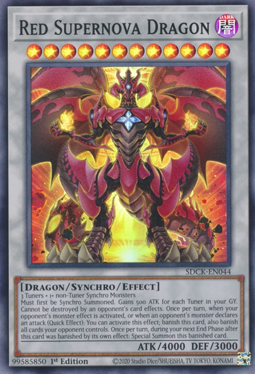 Red Supernova Dragon [SDCK-EN044] Super Rare | Pegasus Games WI