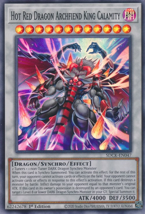Hot Red Dragon Archfiend King Calamity [SDCK-EN047] Super Rare | Pegasus Games WI
