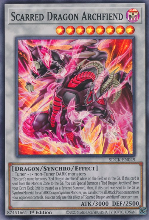 Scarred Dragon Archfiend [SDCK-EN049] Super Rare | Pegasus Games WI