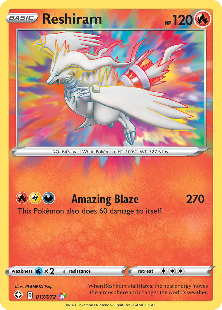 Reshiram (017/072) [Sword & Shield: Shining Fates] | Pegasus Games WI