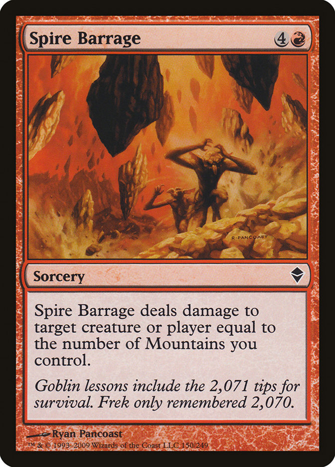 Spire Barrage [Zendikar] | Pegasus Games WI