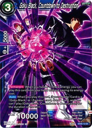Goku Black, Countdown to Destruction [EX06-12] | Pegasus Games WI