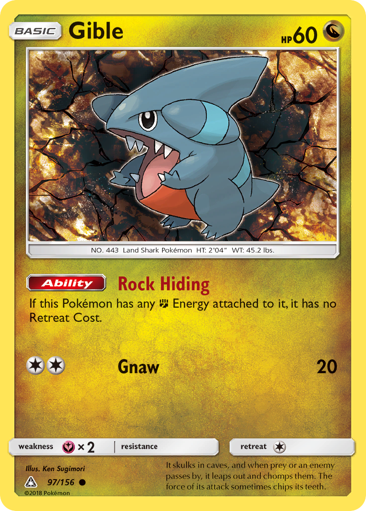 Gible (97/156) [Sun & Moon: Ultra Prism] | Pegasus Games WI