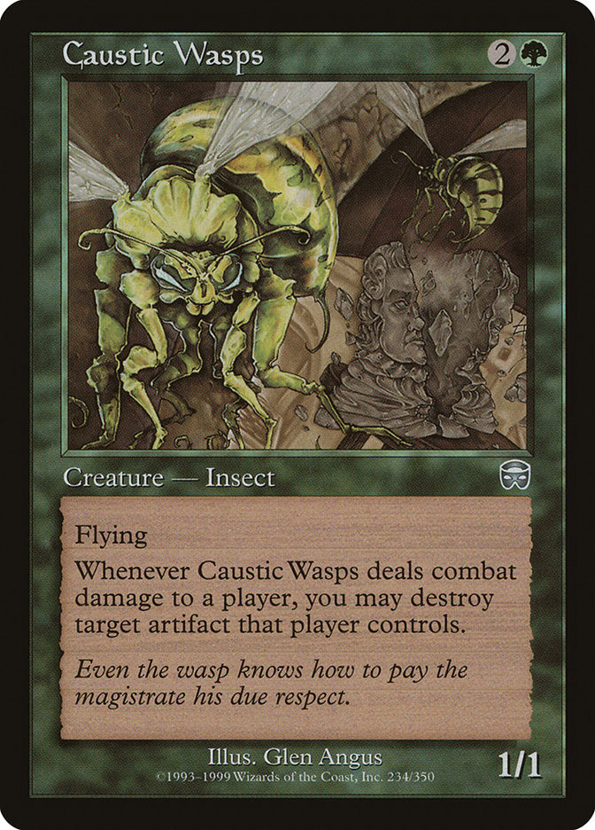 Caustic Wasps [Mercadian Masques] | Pegasus Games WI