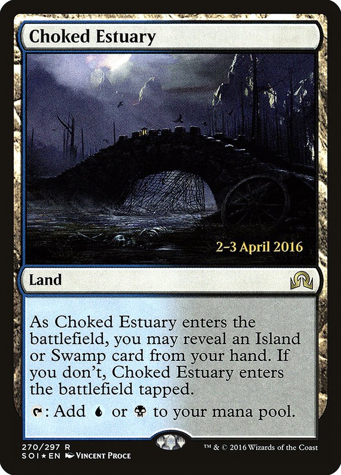 Choked Estuary [Shadows over Innistrad Prerelease Promos] | Pegasus Games WI