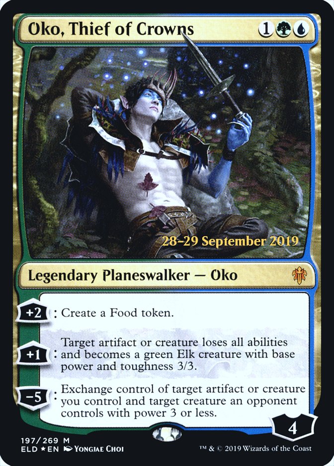 Oko, Thief of Crowns [Throne of Eldraine Prerelease Promos] | Pegasus Games WI