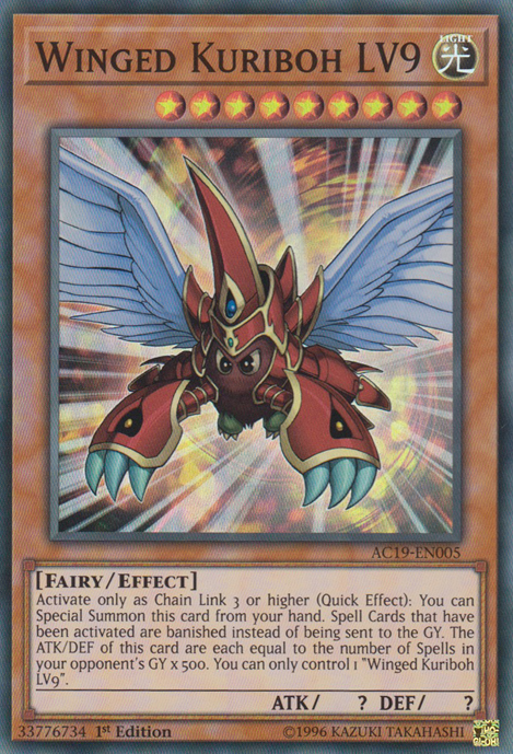 Winged Kuriboh LV9 [AC19-EN005] Super Rare | Pegasus Games WI