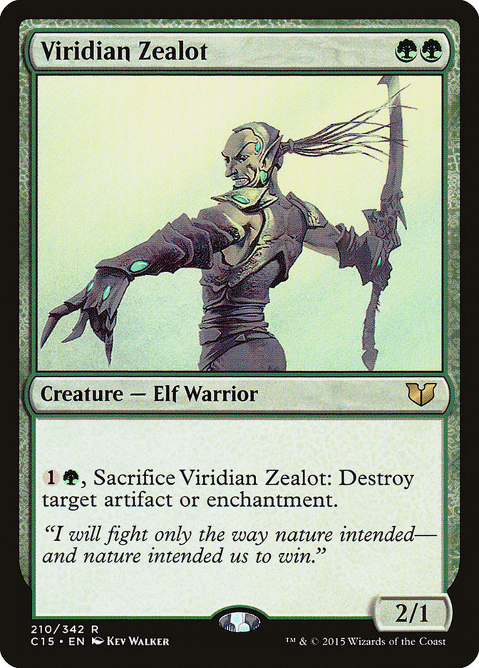 Viridian Zealot [Commander 2015] | Pegasus Games WI