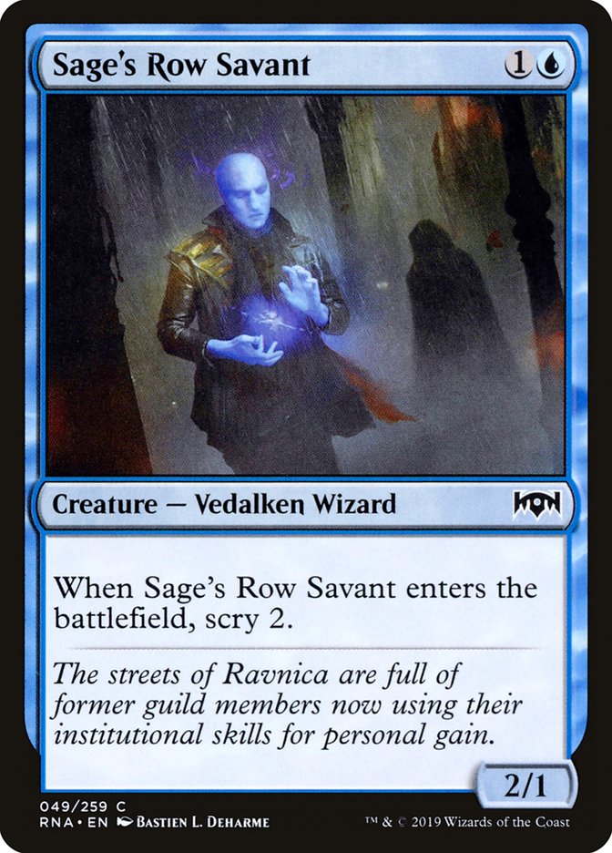 Sage's Row Savant [Ravnica Allegiance] | Pegasus Games WI