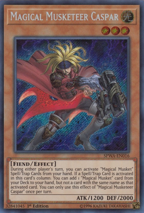 Magical Musketeer Caspar [SPWA-EN016] Secret Rare | Pegasus Games WI