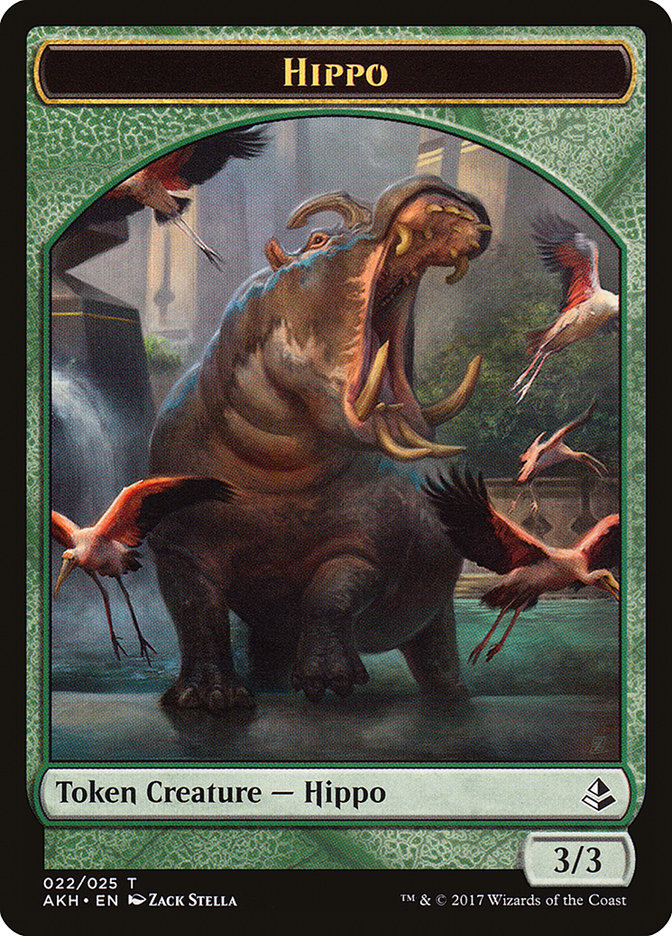 Hippo Token [Amonkhet Tokens] | Pegasus Games WI