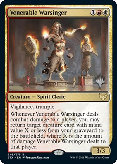 Venerable Warsinger (Promo Pack) [Strixhaven: School of Mages Promos] | Pegasus Games WI