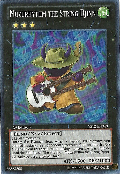 Muzurhythm the String Djinn [YS12-EN040] Super Rare | Pegasus Games WI