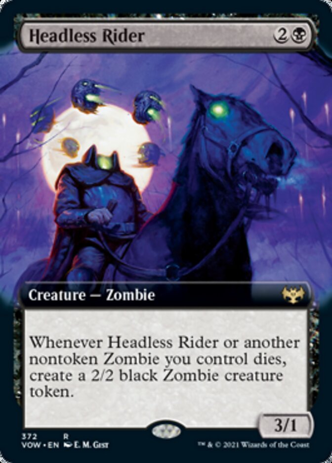 Headless Rider (Extended Art) [Innistrad: Crimson Vow] | Pegasus Games WI