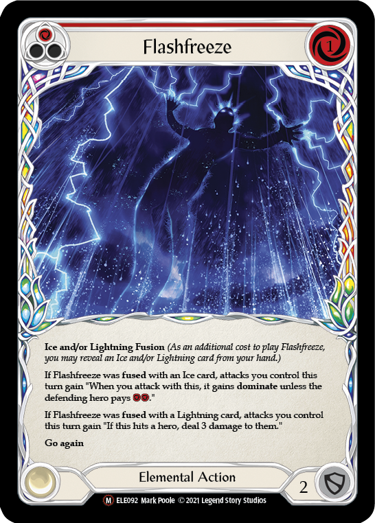 Flashfreeze [U-ELE092] Unlimited Rainbow Foil | Pegasus Games WI