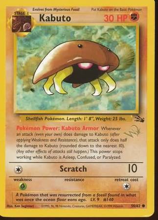 Kabuto (50/62) (W Stamped Promo) [Fossil Unlimited] | Pegasus Games WI