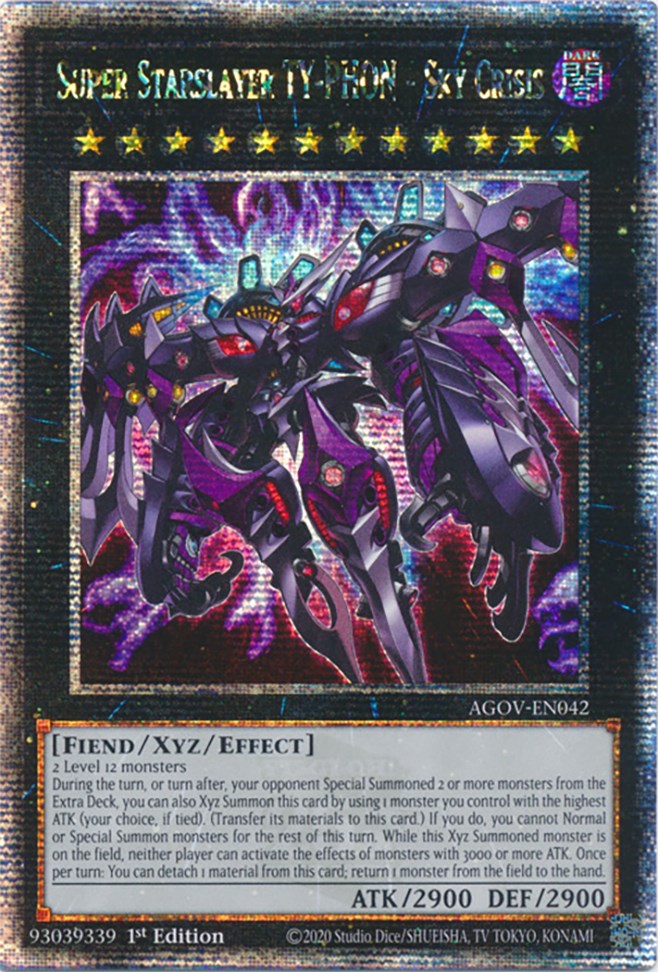 Super Starslayer TY-PHON - Sky Crisis (Quarter Century Secret Rare) [AGOV-EN042] Quarter Century Secret Rare | Pegasus Games WI