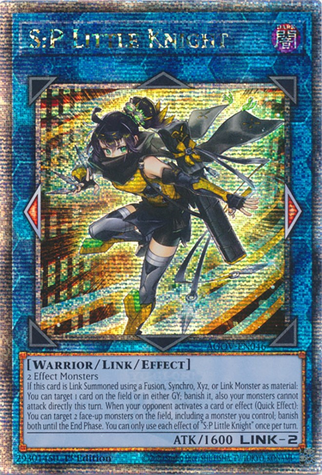 S:P Little Knight (Quarter Century Secret Rare) [AGOV-EN046] Quarter Century Secret Rare | Pegasus Games WI