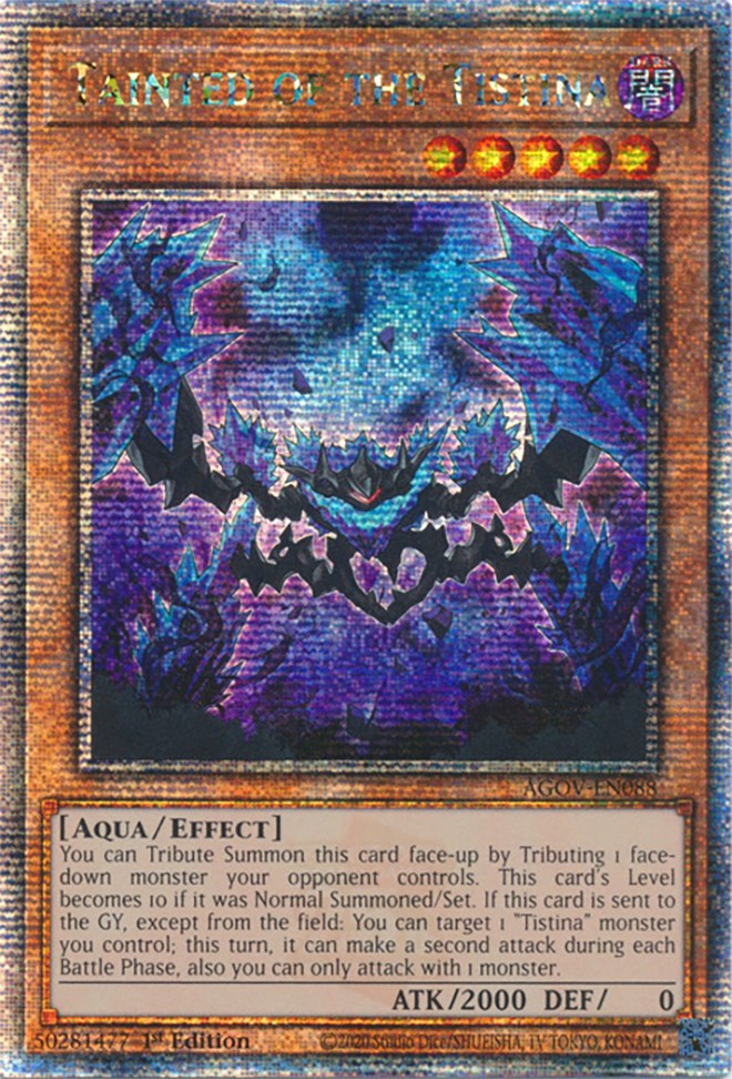 Tainted of the Tistina (Quarter Century Secret Rare) [AGOV-EN088] Quarter Century Secret Rare | Pegasus Games WI