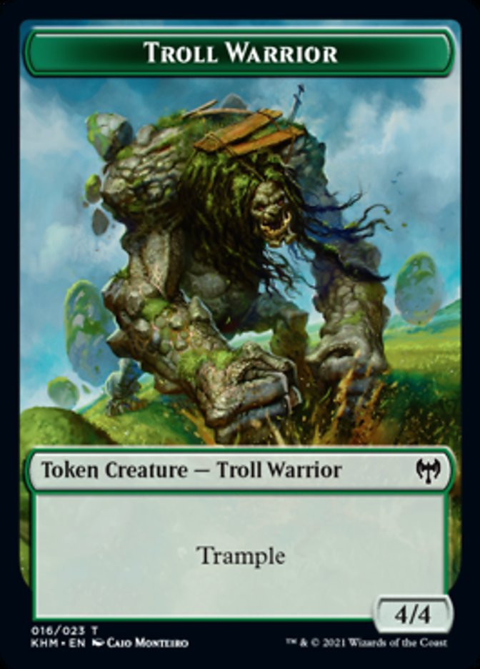 Troll Warrior Token [Kaldheim Tokens] | Pegasus Games WI