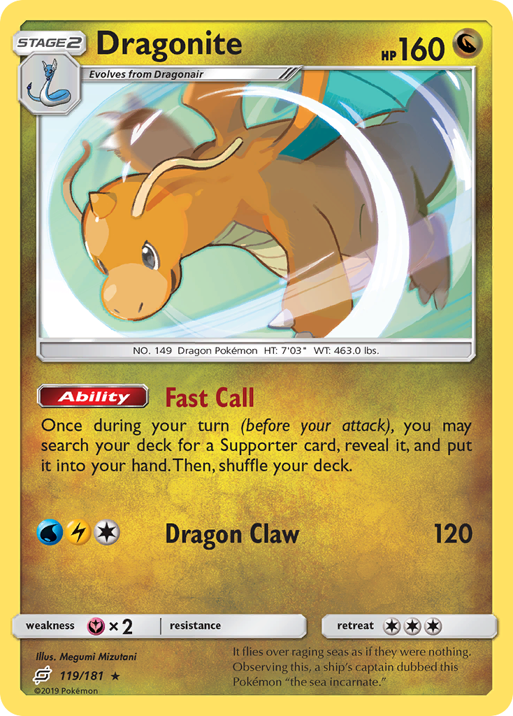 Dragonite (119/181) [Sun & Moon: Team Up] | Pegasus Games WI