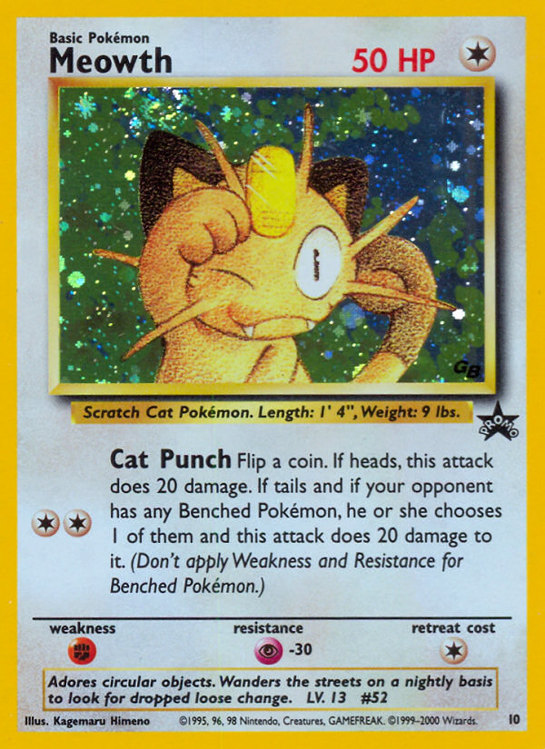 Meowth (10) [Wizards of the Coast: Black Star Promos] | Pegasus Games WI