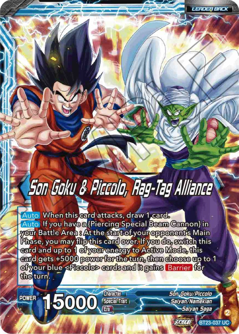 Son Goku // Son Goku & Piccolo, Rag-Tag Alliance (BT23-037) [Perfect Combination] | Pegasus Games WI