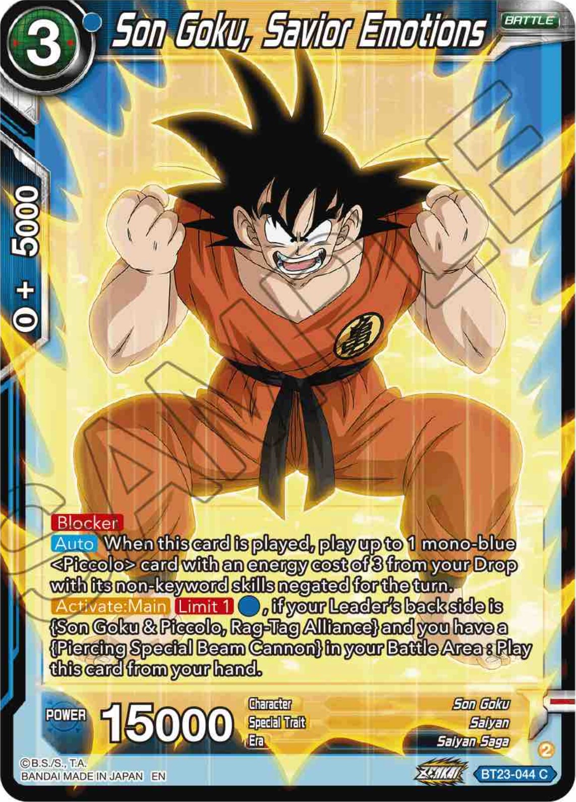 Son Goku, Savior Emotions (BT23-044) [Perfect Combination] | Pegasus Games WI