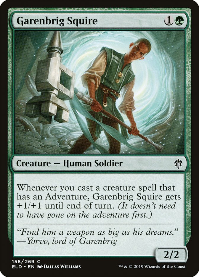 Garenbrig Squire [Throne of Eldraine] | Pegasus Games WI