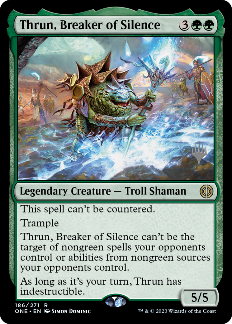 Thrun, Breaker of Silence (Promo Pack) [Phyrexia: All Will Be One Promos] | Pegasus Games WI