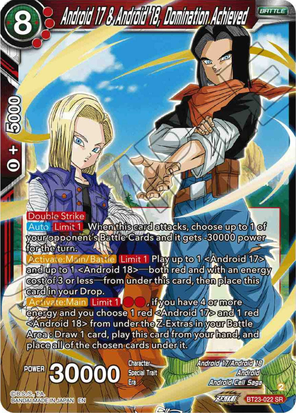 Android 17 & Android 18, Domination Achieved (BT23-022) [Perfect Combination] | Pegasus Games WI