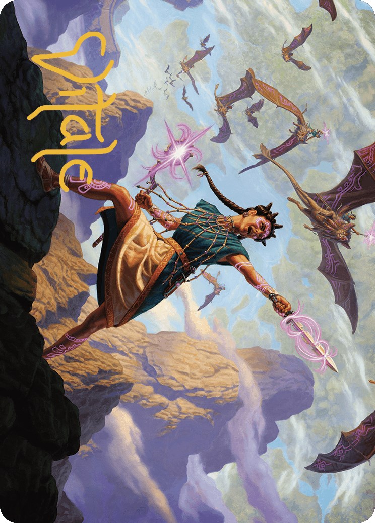 Warden of the Inner Sky Art Card (Gold-Stamped Signature) [The Lost Caverns of Ixalan Art Series] | Pegasus Games WI