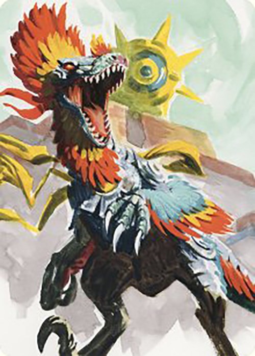 Pantlaza, Sun-Favored Art Card [The Lost Caverns of Ixalan Art Series] | Pegasus Games WI