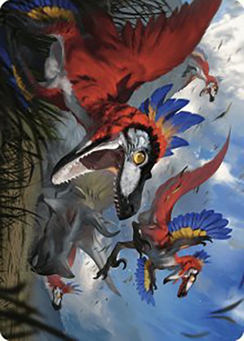 Wrathful Raptors Art Card [The Lost Caverns of Ixalan Art Series] | Pegasus Games WI