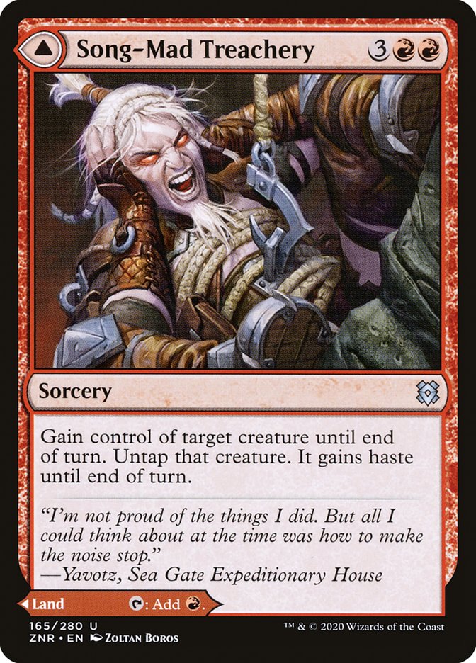 Song-Mad Treachery // Song-Mad Ruins [Zendikar Rising] | Pegasus Games WI