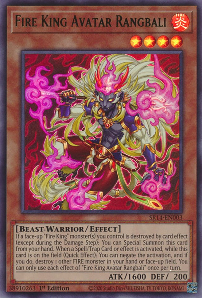 Fire King Avatar Rangbali [SR14-EN003] Ultra Rare | Pegasus Games WI